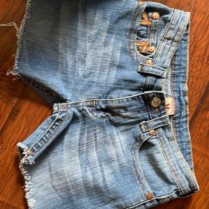 Joey cut off true religion Jean shorts sz 28